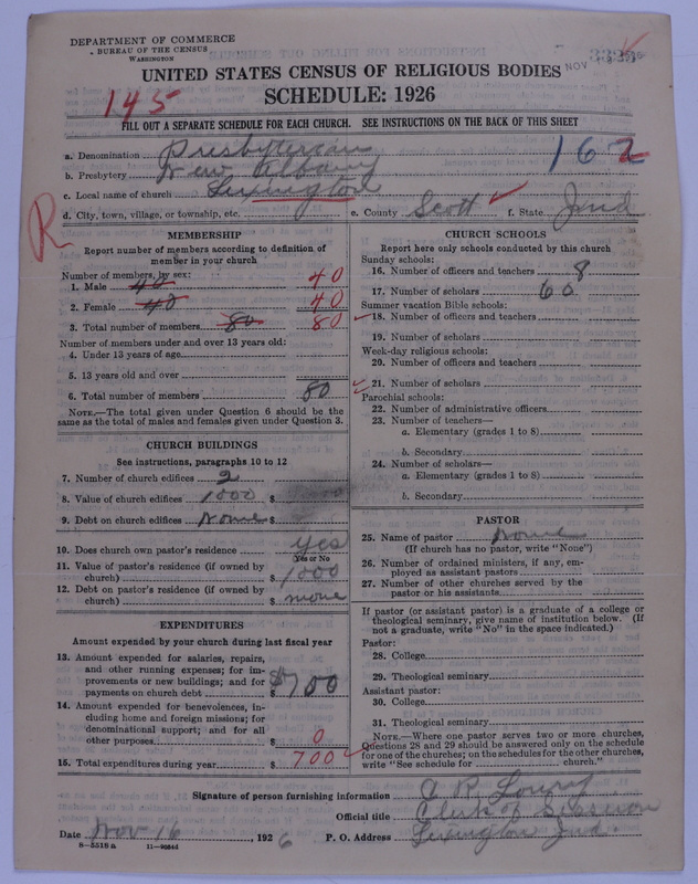 Scan of Presbyterian Church in the United States of America: 3325