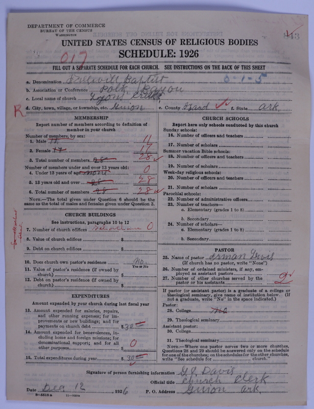 Scan of Free Will Baptists: 843