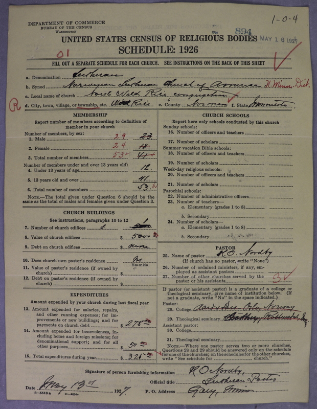 Scan of Norwegian Lutheran Church of America: 894
