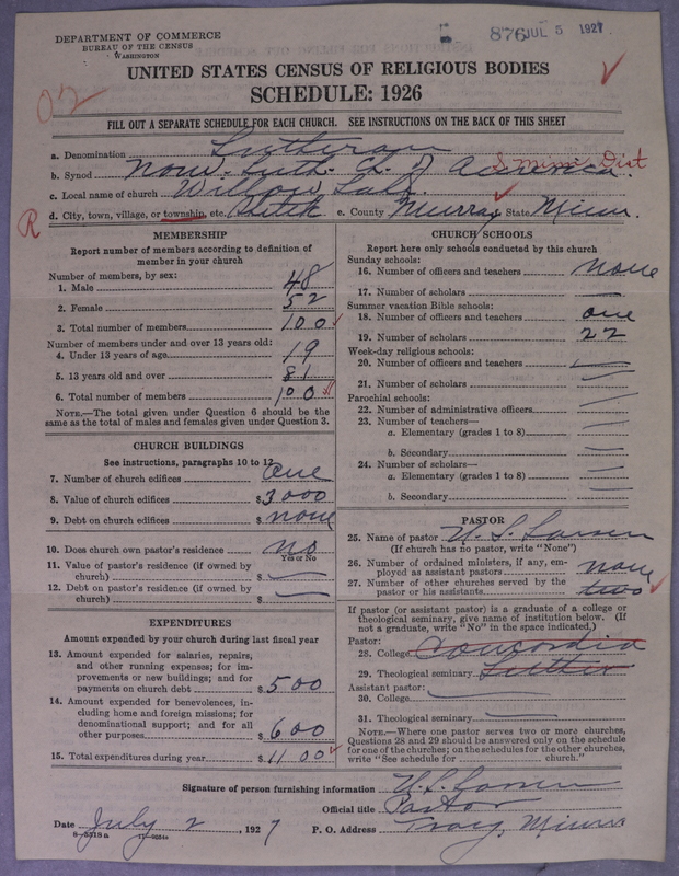 Scan of Norwegian Lutheran Church of America: 876
