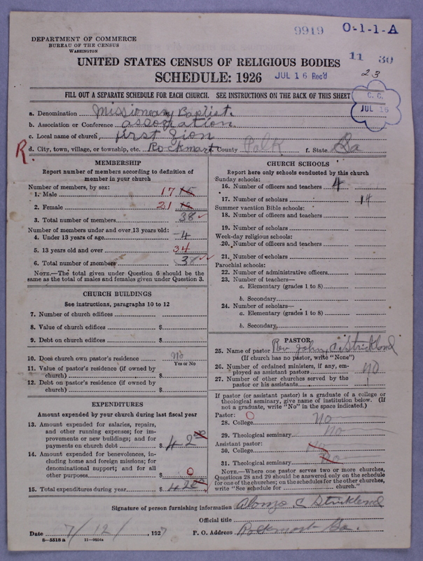 Scan of Negro Baptists: 9919