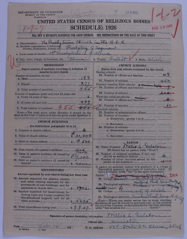 Scan of Presbyterian Church in the United States of America: 3996