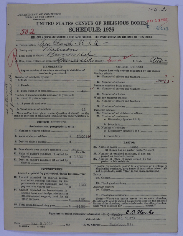 Scan of Presbyterian Church in the United States of America: 4255