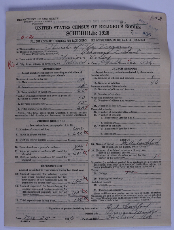 Scan of Church of the Nazarene: 866