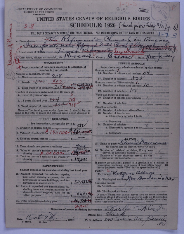 Scan of Reformed Church in America: 405