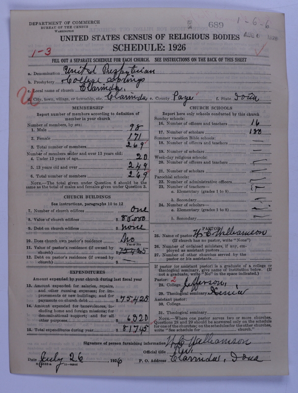 Scan of United Presbyterian Church of North America: 689