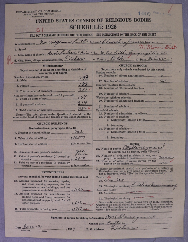 Scan of Norwegian Lutheran Church of America: 1007
