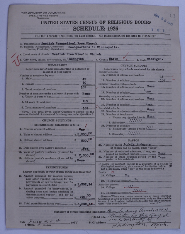 Scan of Swedish Evangelical Free Church of the United States of America: 13