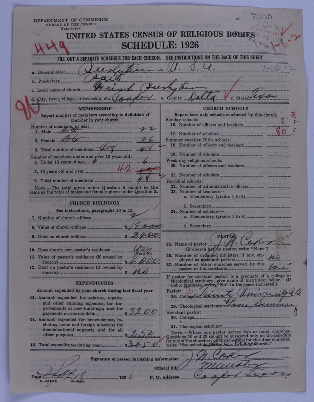Scan of Presbyterian Church in the United States of America: 7555