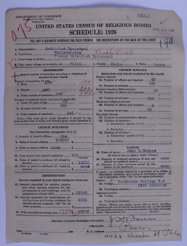 Scan of Methodist Episcopal Church: 5453