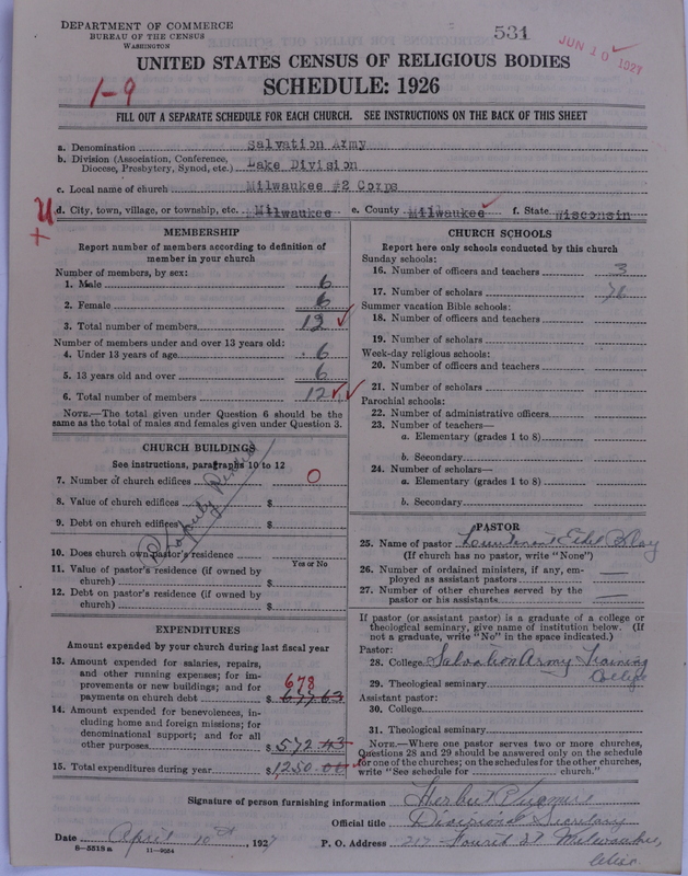 Scan of Salvation Army: 531