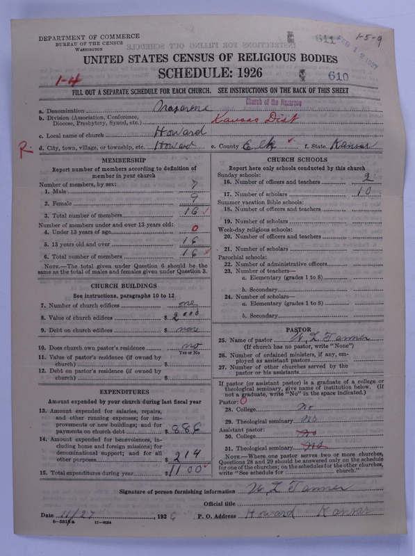 Scan of Church of the Nazarene: 610