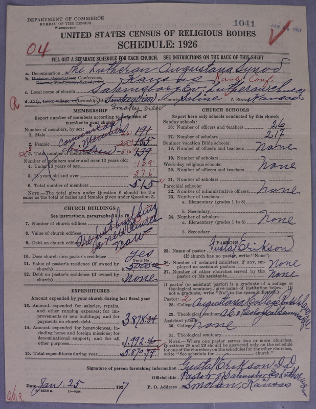 Scan of Evangelical Lutheran Augustana Synod of North America: 1041