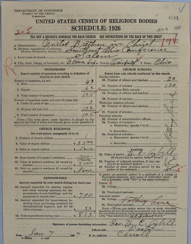Scan of Church of the United Brethren in Christ: 691