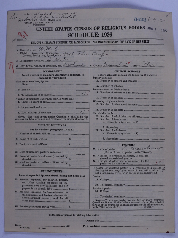 Scan of African Methodist Episcopal Church: 3429