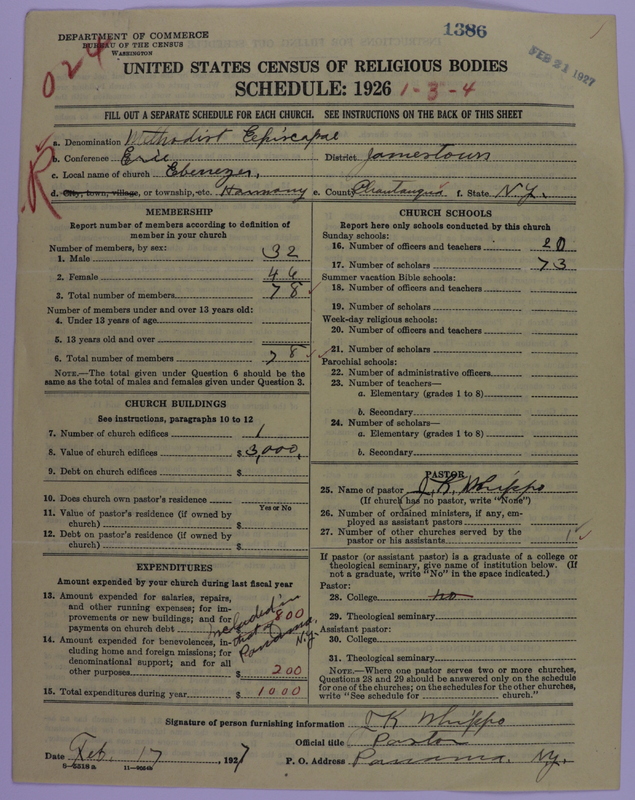Scan of Methodist Episcopal Church: 1386