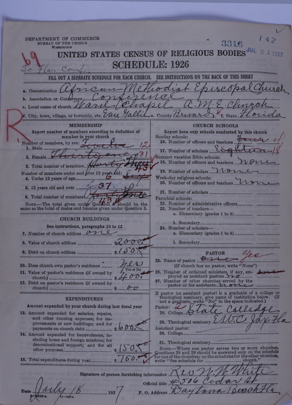 Scan of African Methodist Episcopal Church: 3316