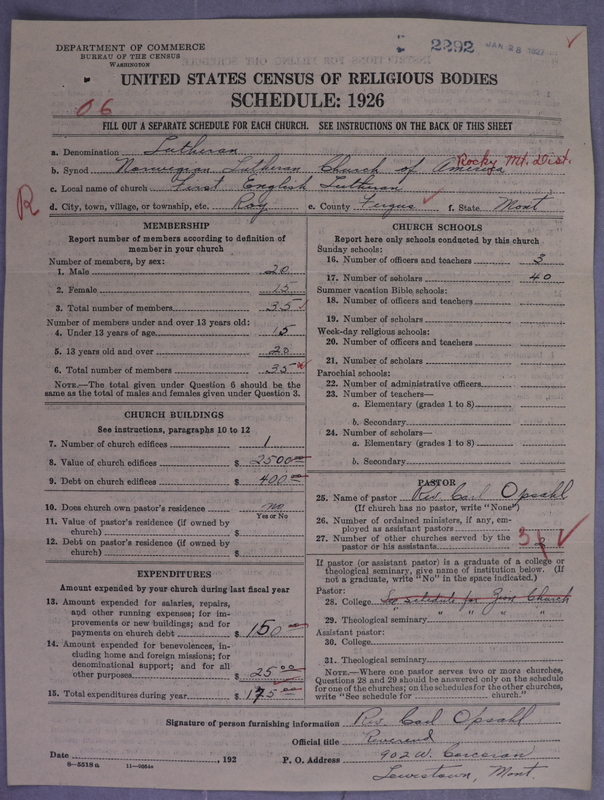 Scan of Norwegian Lutheran Church of America: 2292