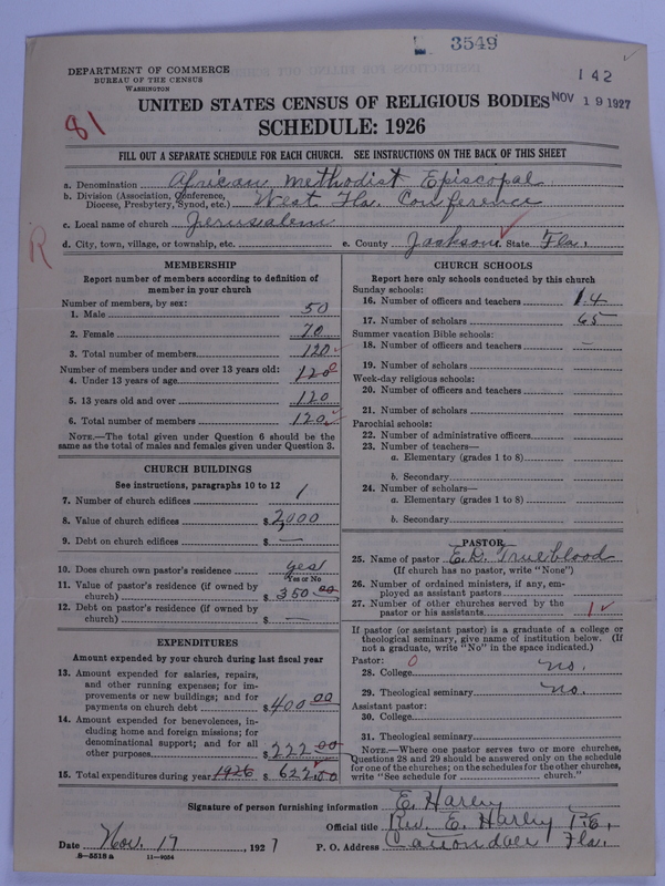 Scan of African Methodist Episcopal Church: 3549