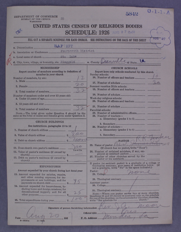 Scan of Negro Baptists: 5842