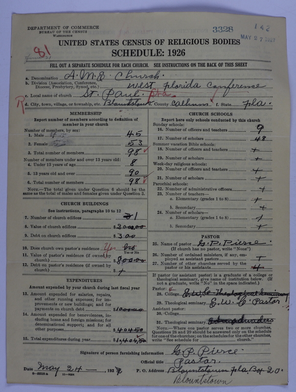 Scan of African Methodist Episcopal Church: 3328