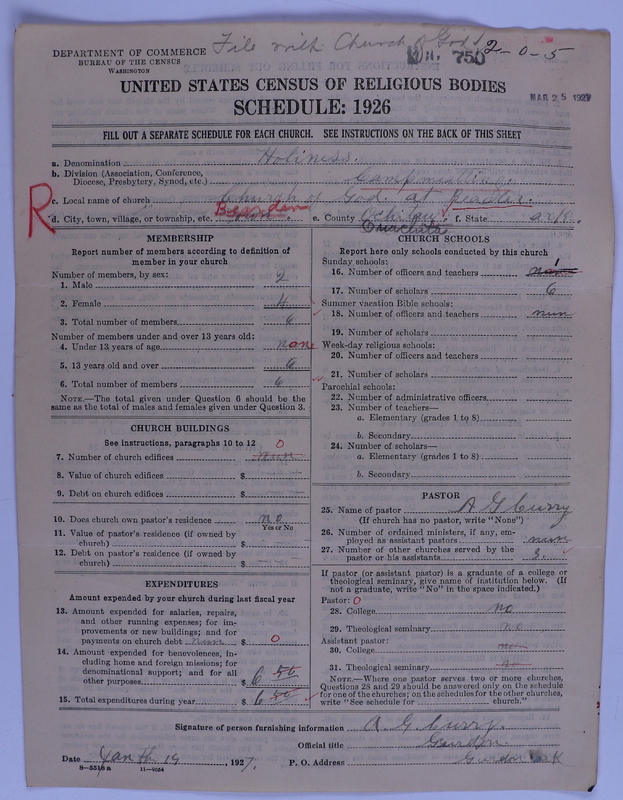 Scan of Church of God (Headquarters, Anderson, Ind.): 750