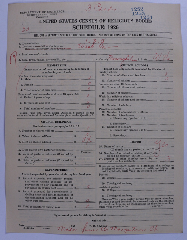 Scan of Methodist Protestant Church: 1253