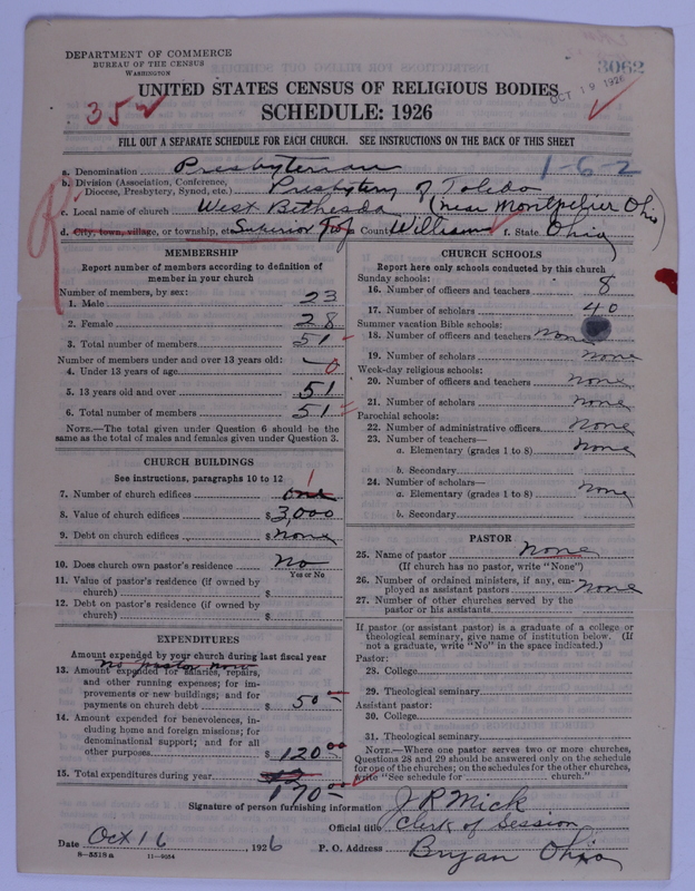 Scan of Presbyterian Church in the United States of America: 3062