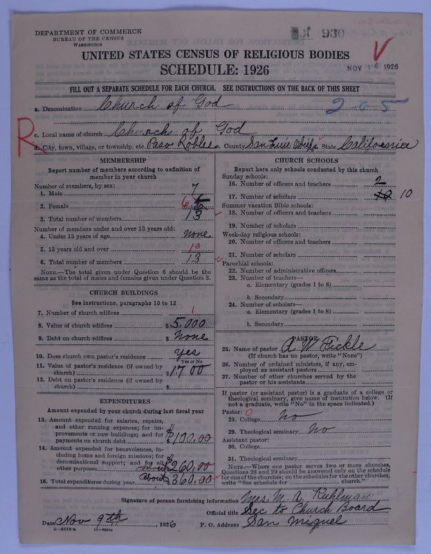 Scan of Church of God (Headquarters, Anderson, Ind.): 930