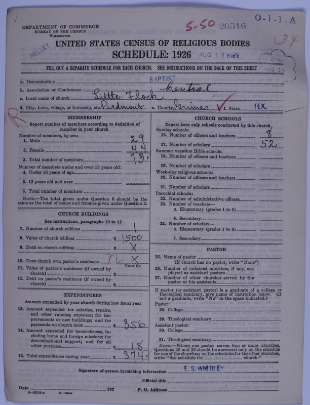 Scan of Negro Baptists: 20516