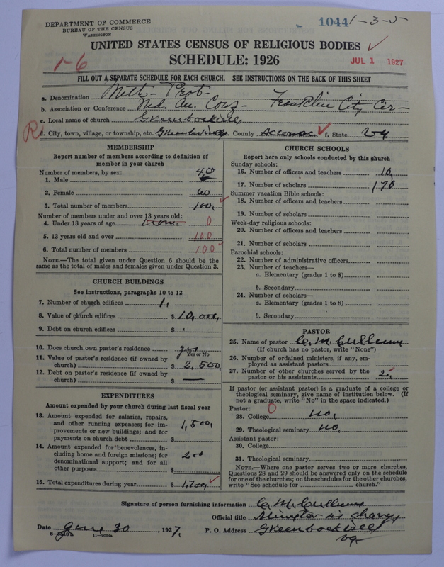 Scan of Methodist Protestant Church: 1044