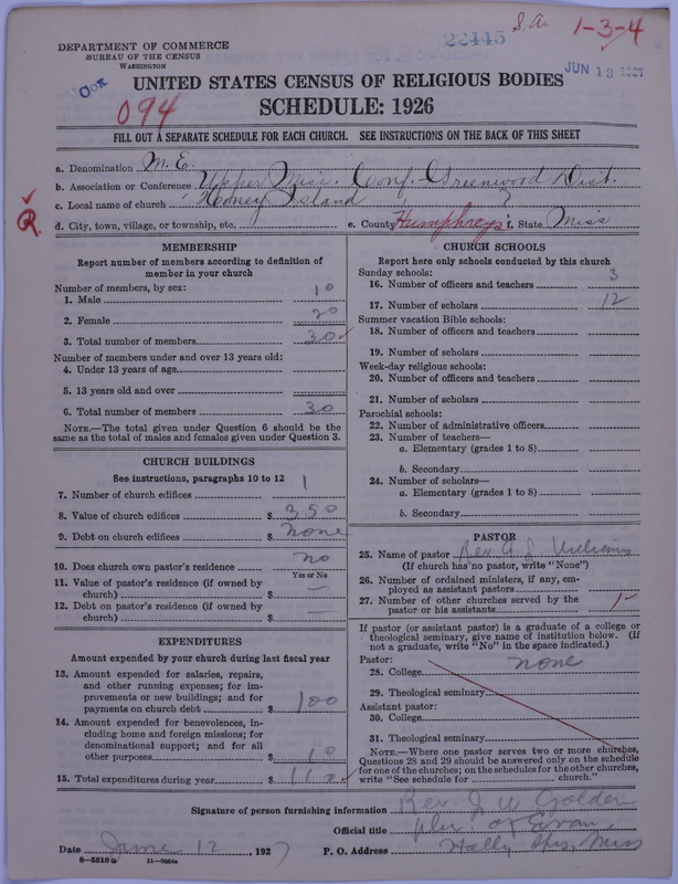 Scan of Methodist Episcopal Church: 22445