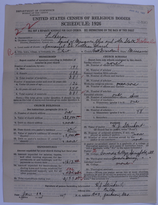 Scan of Evangelical Lutheran Synodical Conference of America: Evangelical Lutheran Synod of Missouri, Ohio, and Other States: 2200
