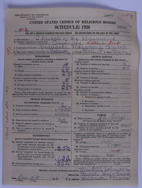 Scan of Church of the Nazarene: 1079
