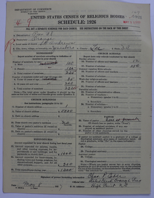 Scan of Presbyterian Church in the United States: 1021