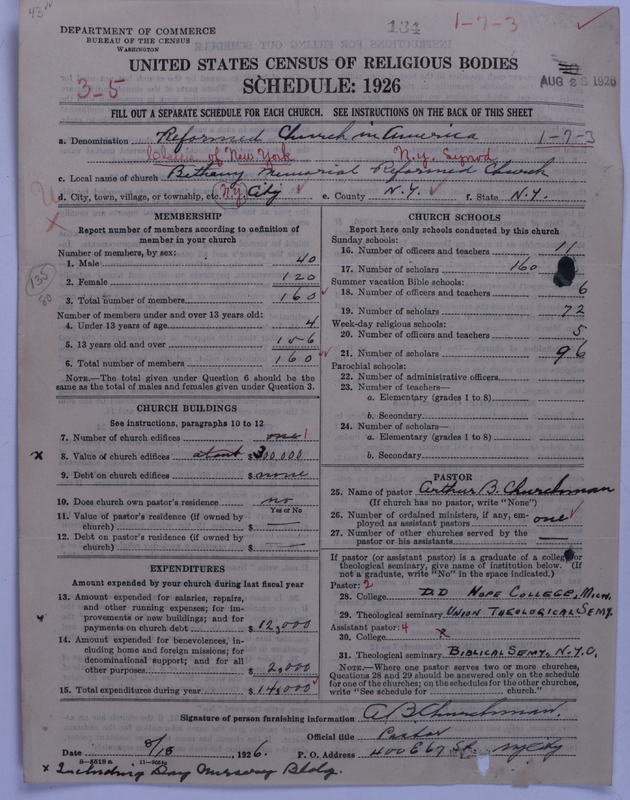 Scan of Reformed Church in America: 134