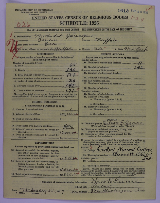 Scan of Methodist Episcopal Church: 1612