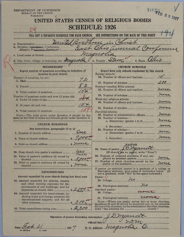 Scan of Church of the United Brethren in Christ: 1026