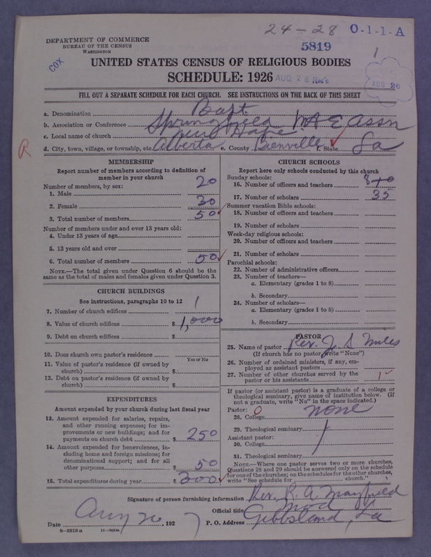 Scan of Negro Baptists: 5819