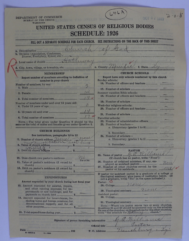 Scan of Church of God (Headquarters, Anderson, Ind.): 646a