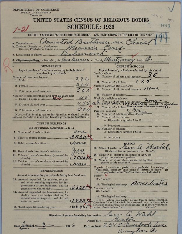 Scan of Church of the United Brethren in Christ: 891