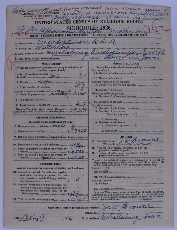 Scan of Presbyterian Church in the United States of America: 5003