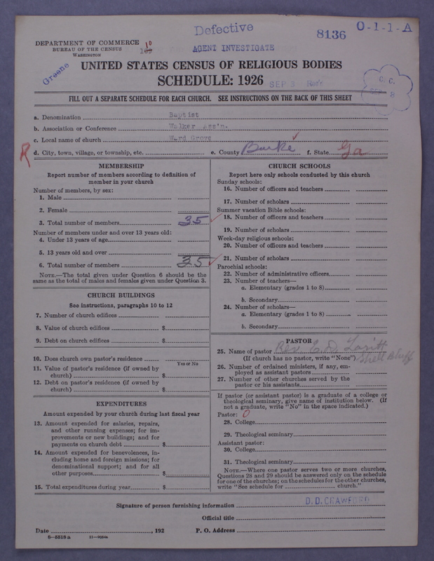 Scan of Negro Baptists: 8136