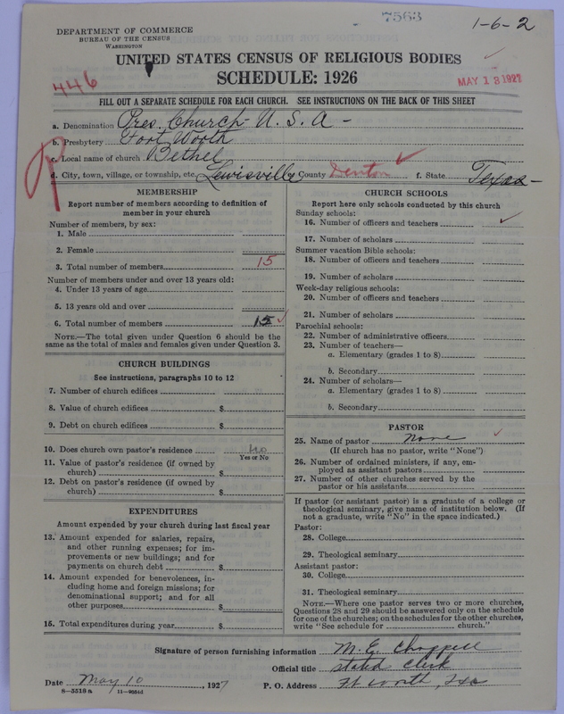 Scan of Presbyterian Church in the United States of America: 7563