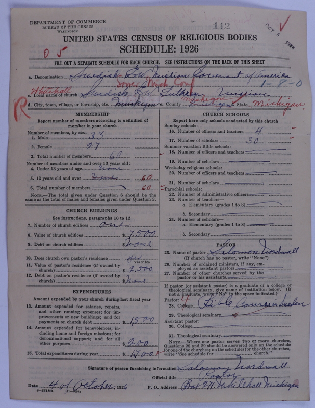 Scan of Swedish Evangelical Mission Covenant of America: 112