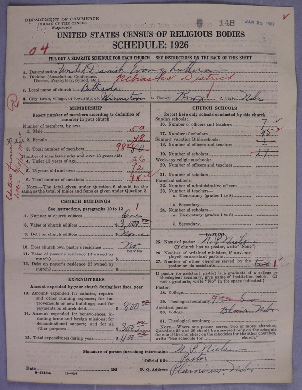Scan of United Danish Evangelical Lutheran Church in America: 148