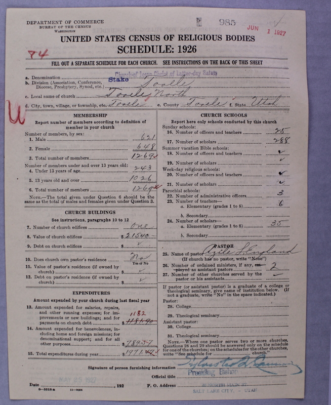 Scan of Church of Jesus Christ of Latter-day Saints: 985