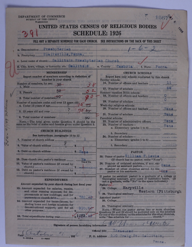 Scan of Presbyterian Church in the United States of America: 1567