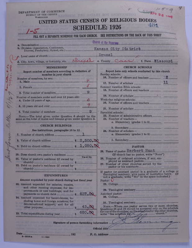 Scan of Church of the Nazarene: 481