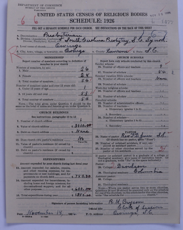 Scan of Presbyterian Church in the United States: 1477